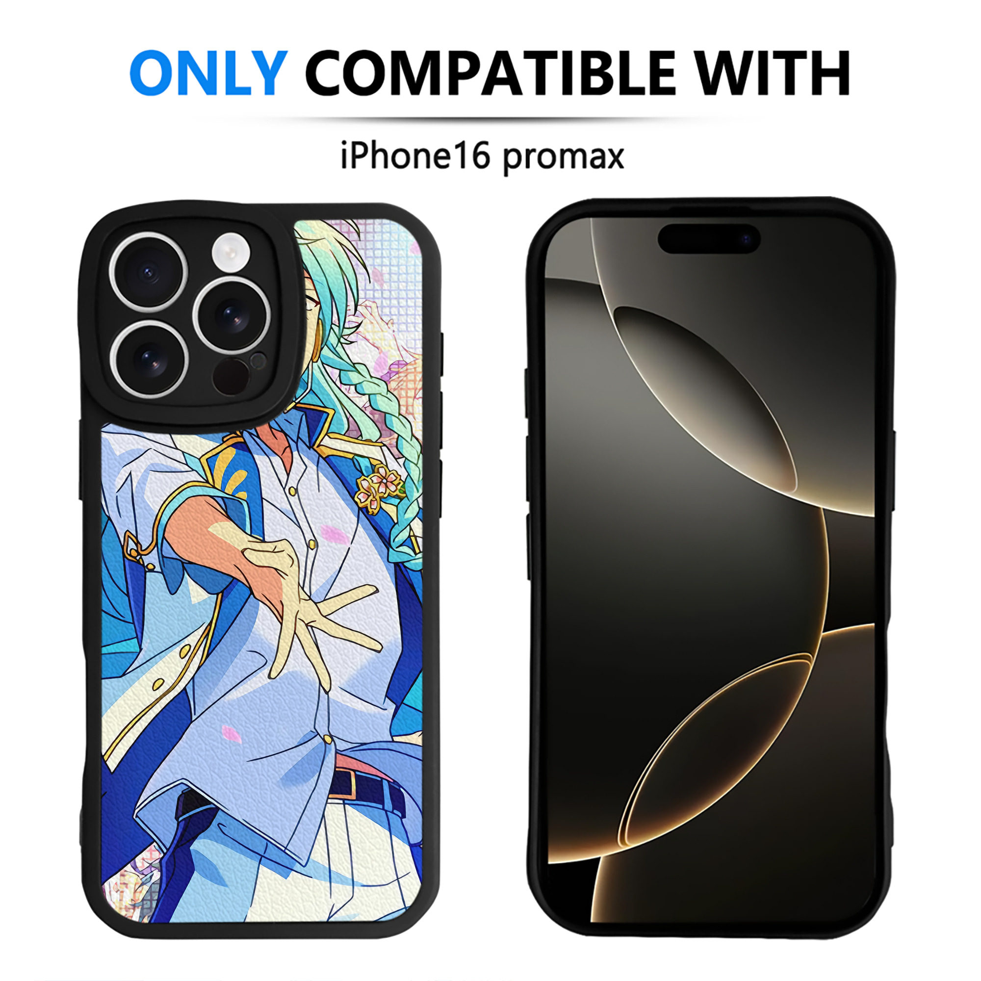 （画像用） あんさんぶるスターズ! Ensemble Stars 【iPhone 16シリーズ対応】シリコンスマホケース（レザー調） 材質：シリコン